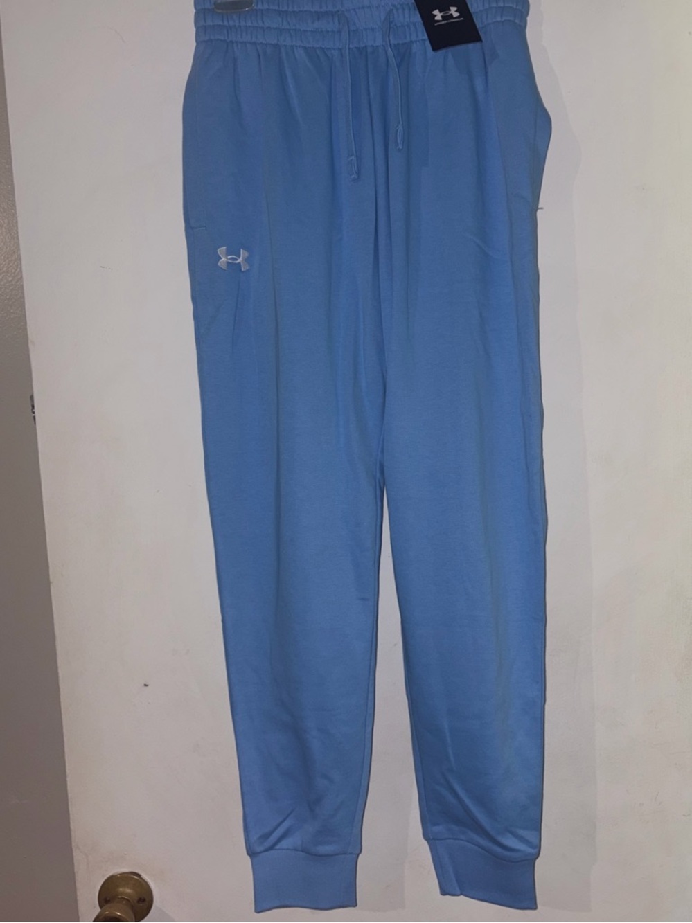 NWT Under Armour Light Blue Fleece Joggers